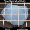 Aerogel de Silice - TRANSPARENCE SUR FEUILLE QUADRILLEE