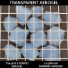 Aerogel de Silice - TRANSPARENCE SUR FEUILLE QUADRILLEE